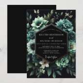 Invitation Mariage Fleurissant de Succulentes Sarcelles (Devant / Derrière)