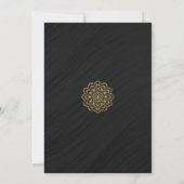 Invitation Mariage fleuriste Mandala Gold (Dos)