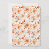 Invitation Mariage Fleurs De Pêche Blush Jolies (Dos)