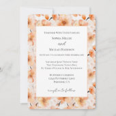 Invitation Mariage Fleurs De Pêche Blush Jolies (Devant)