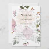 Invitation Mariage Fleurs d'été (Dos)