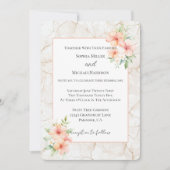 Invitation Mariage Fleurs d'Hibiscus Brise d'Été (Devant)