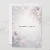 Invitation Mariage Fleurs d'Hiver Améthyste Douce et Argent (Dos)