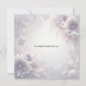 Invitation Mariage Fleurs d'Hiver Améthyste Douce et Argent (Dos)