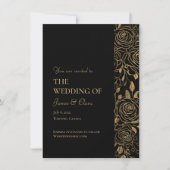 Invitation Mariage Fleurs GILDED (Devant)