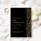 Invitation Mariage Fleurs GILDED