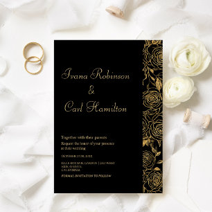 Invitation Mariage Fleurs GILDED