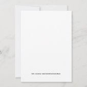 Invitation Mariage Fleurs Jolies (Dos)