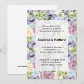 Invitation Mariage Fleurs Jolies (Devant / Derrière)