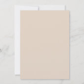 Invitation Mariage Floraison Automnale Marron (Dos)