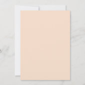 Invitation Mariage Floraison Botanique Corail Turquoise (Dos)
