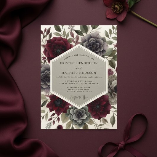 Invitation Mariage Floraison Botanique de Bourgogne