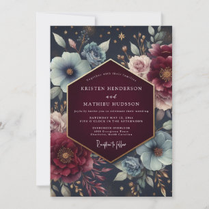 Invitation Mariage Floraison Céleste de Bourgogne