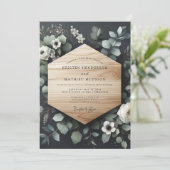 Invitation Mariage Floraison de Bois de Sauge (Debout devant)