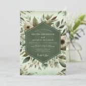 Invitation Mariage Floraison de Bois Sage (Debout devant)