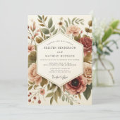 Invitation Mariage Floraison de Bourgogne (Debout devant)