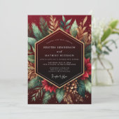 Invitation Mariage Floraison de Bourgogne en Forêt (Debout devant)