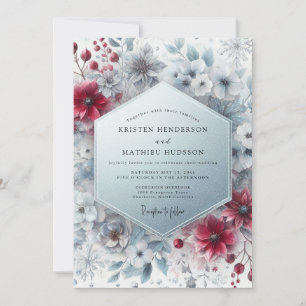 Invitation Mariage Floraison d'Hiver en Bourgogne