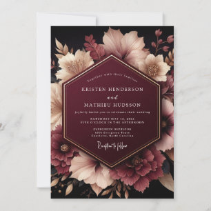 Invitation Mariage Floraison Éthérée Bourgogne