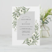 Invitation Mariage Floraison Ethérée de Sauge (Debout devant)