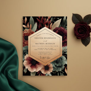 Invitation Mariage Floraison Nocturne Bourguignonne