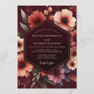 Invitation Mariage Floraison Nocturne de Bourgogne