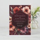 Invitation Mariage Floraison Nocturne de Bourgogne (Debout devant)
