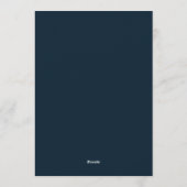 Invitation Mariage Floraison Ombreuse Sarcelle Claire (Dos)