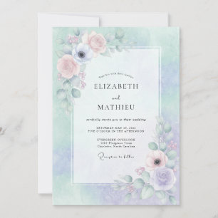 Invitation Mariage Floraison Rêveuse de Lavande