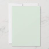 Invitation Mariage Floraison Romantique de Menthe (Dos)