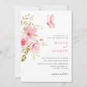 Invitation Mariage floral (Devant)