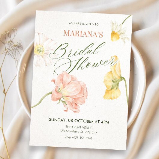 Invitation Mariage floral