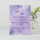 Invitation Mariage floral (Debout devant)