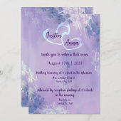 Invitation Mariage floral (Devant / Derrière)