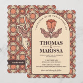 Invitation Mariage Floral (Devant / Derrière)