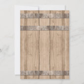 Invitation Mariage floral à crème rose rustique Eucalyptus (Dos)