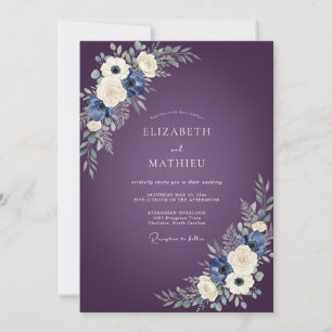 Invitation Mariage Floral à la Fleur de Prunier