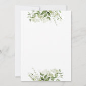 Invitation Mariage Floral à la Typographie Élégante de Verdur (Dos)