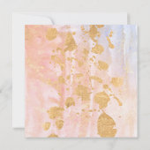 Invitation Mariage floral à l'aquarelle tendance (Dos)