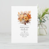 Invitation Mariage Floral à l'essentiel (Debout devant)