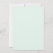 Invitation Mariage Floral Aqua Douce (Dos)