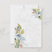 Invitation Mariage floral aquarelle bleu clair  (Devant)
