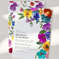 Mariage Floral Aquarelle Lumineux et Audacieux