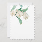 Invitation Mariage Floral Aquarelle Orchidées Blanches (Dos)