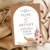 Invitation Mariage Floral Arch Bohème Moderne