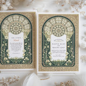 Invitation Mariage Floral Art Nouveau complexe