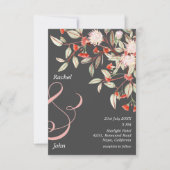 Invitation Mariage Floral Australien Gris et Blush (Devant)
