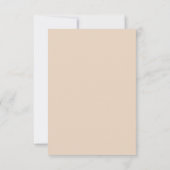 Invitation Mariage floral automnal budget simple  (Dos)
