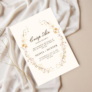 Invitation Mariage floral automne
