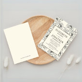 Invitation Mariage Floral beige